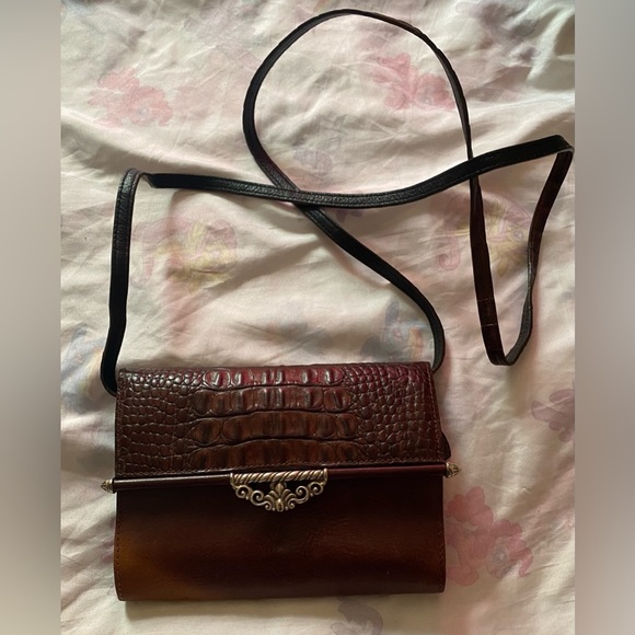 Brown Brighton Leather Crossbody Wallet - Picture 1 of 6